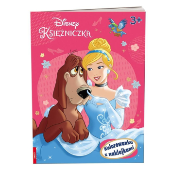 Disney Księżniczka. Kolorowanka z naklejkami